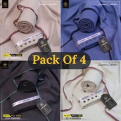 Pack Of 4 ( LIght Skin+Light Navy+Dark Gray+Off White ) KK-915