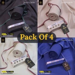 Pack Of 4 ( Dark Gray+Light Skin+Off White+Royal Blue ) KK-912
