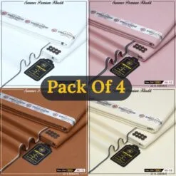 Pack Of 4 Premium Khaddi KK-922