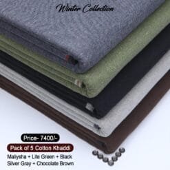Pack Of 5 Cotton Khaddi KK-906