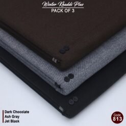 Pack Of 3 (Dark Chocolate+Ash Grey+Jet Black) KK-813