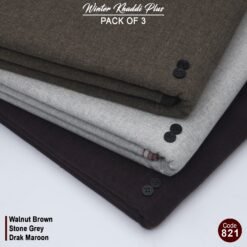 Pack Of 3 (walnut Brown+Stone Grey+Dark Maroon) KK-821