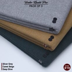 Pack Of 3 (Silver Gray+Camel Beige+Deep Olive) KK-819