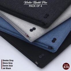 Pack Of 4 (Smoke Grey+Stone Grey+Denim Blue+Jet Black) KK-826