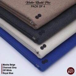 Pack Of 4 (Taupe Brown+Charcoal Grey+Super White+Dark Chocolate) KK-827