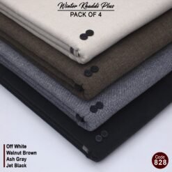 Pack Of 4 (Off White+walnut Brown+Ash Grey+Jet Black) KK-828